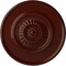 Ekena Millwork Large Floral Ceiling Medallion, Hand-Painted Brushed Mahogany, 41 1/8"OD x 2 1/2"P CM41FLBMF - alternate 1